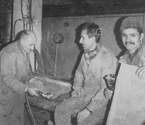 First Large-Scale Production Line